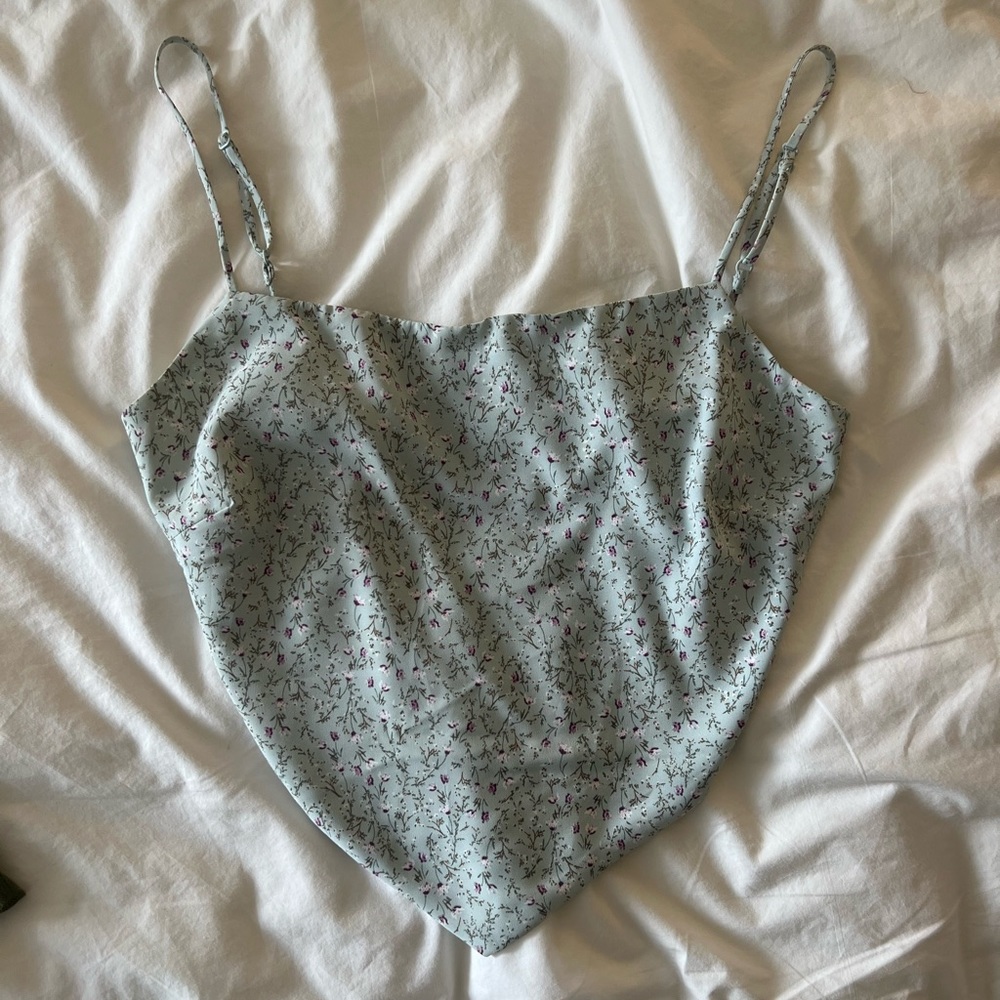 Ruby and Jenna Bandana Top with Gold Chain Clasp